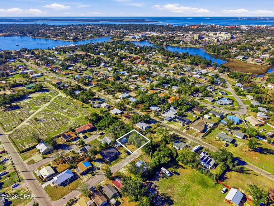 Residential lot at 1604 E 8th St in Panama City, FL! This 0.101-acre parcel is located at the end of a quiet dead-end street, offering privacy and a perfect spot to build a small home or investment property.