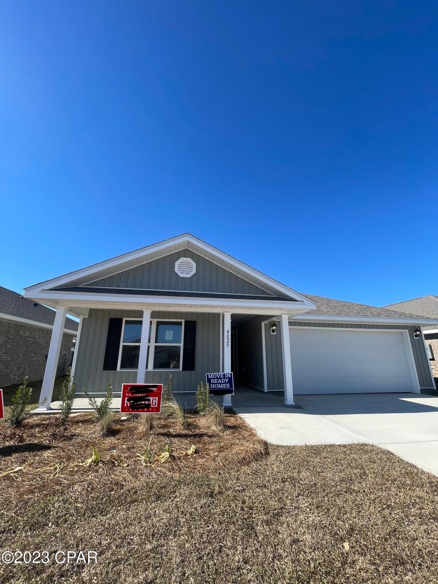 The Ryder floorplan is a beautiful 4 bed, 2, bath, 2 car garage home. As you enter this Ryder, you will find quality painted walls with traditional 8' ceilings. LVP flooring is throughout all common areas of the home, with carpet in all bedrooms. The kitchen has a center island, a pantry, beautiful cabinetry and durable laminate countertops. Master bedroom features two large walk-in closets, dual sink vanity, and a spacious walk-in shower. This home comes standard with a Smart Home Technology package which includes a KwikSet keyless entry, Skybell doorbell, automated front porch lighting, an Echo Dot device, and Quolsys touch panel which can be integrated to control your lighting, thermostat, front door and so much more.

This home is being constructed with the Zip Sheathing system, providing greater protection than a traditional housewrap from damages due to wind, rain, and extreme weather. A builder 10-year structural warranty is also included.

Pictures may be of similar, but not necessarily of subject property, including exterior and interior colors.