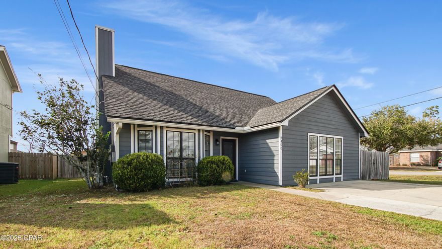 CURRENTLY UNDER CONTRACT, SELLER WILL CONSIDER BACKUP OFFERS This home qualifies for USDA 100% financing, making it an even more attractive opportunity for eligible buyers!  Discover this beautifully updated 3-bedroom, 2.5-bathroom home situated on a prime corner lot in Lynn Haven with NO HOA. Recently remodeled, this home offers modern finishes and a functional layout designed for comfortable living. The spacious kitchen features stylish updates, while the open living and dining areas provide an inviting atmosphere for entertaining. A versatile bonus room serves as a blank canvas, perfect for a fourth bedroom, home office, or den. The primary suite offers a private retreat with a well-appointed ensuite bathroom. Outside, enjoy a generous yard and a backyard shed for extra storage. Conveniently located near schools, shopping, and dining, this home is a must-see! Sellers are offering a home warranty with an acceptable offer. All measurements are approximate; buyer to verify if important.