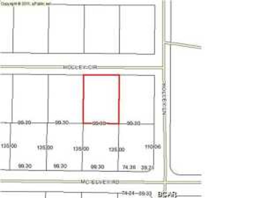 Level cleared lot in Holley commercial park. Great for warehouse, fenced storage, or office warehouse location.