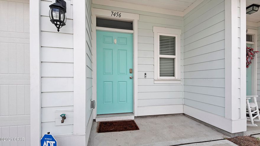 Fully furnished townhome w/gorgeous community pool! Come enjoy the maintenance free lifestyle of Hathaway Townhomes w/yard & trash service provided! As you walk in you'll love the luxury vinyl plank flooring & overall spaciousness of the home. Downstairs features a large kitchen w/granite counter tops & stainless steel appliances, enormous living room w/ dining area & a half bath. Upstairs you'll find an extra large master suite w/inviting bathroom featuring double sinks, walk-in shower & linen storage. The other side of the upstairs boasts a laundry room w/full size washer and dryer, spacious full bathroom & two bedrooms that have nice size closets. This townhome is minutes to the beach, Pier Park, restaurants, & more!