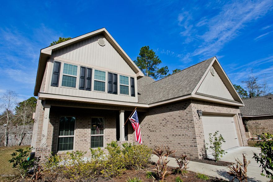 This is a must see! What a great opportunity for a home built just 3 years ago. Motivated Lynn Haven Home Seller says bring all offers! This beautiful family home has a desirable split-level floor plan with 3 bedrooms and possible 4th bedroom or generous bonus room and 2 1/2 baths. Centrally located in a highly sought after established Lynn Haven cul-de-sac community with sidewalks, street lamps, golf cart friendly streets and prodigious schools. Move-in-Ready. Come tour anytime! Wateroak Dr. is a conveniently short distance to the Navy Base, Tyndall AFB, and both community hospitals. For healthcare workers, it's easily within the 30 min call back time. The freshly painted interior that features an open floor plan is perfect for entertaining. Featuring an ultra private 1st floor master bedroom, extended master bathroom suite, large tile shower, spacious walk in closet and his and her vanities. You will love the kitchen with elegant granite counter-tops, vast cabinet space, pantry, stainless steel GE appliances and large eat at island. This house has been well maintained and cared for and it will not disappoint!