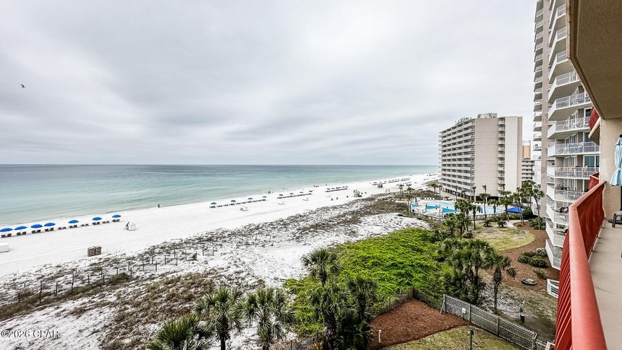Experience true Gulf-front living in this spacious and well-maintained 3-bedroom, 3-bath condo in beautiful Panama City Beach, Florida. Enjoy stunning views of the Gulf of Mexico from your private balcony, with direct access from both the living area and the primary suite--perfect for morning coffee or relaxing sunsets.

This thoughtfully cared-for unit features an open layout with a breakfast bar, comfortable living spaces, and inviting coastal décor throughout. The generous floor plan offers plenty of room for both everyday living and hosting guests.

This residence has been used as a non-rental and reflects pride of ownership, while still offering excellent rental potential for those looking for an investment opportunity.

Located in a well-regarded Gulf-front building, this condo presents a fantastic opportunity to enjoy beachfront living at a compelling value.