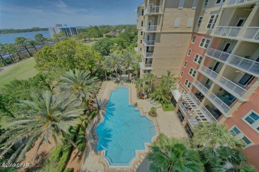 Stunning LUXURY PENTHOUSE CONDO in Grand Residence, at Bay Point. Gated Community with 24- hour roving security. Waterfront Living at it's finest. Breathtaking Views & Majestic Sunsets. Enjoy the 10' Ceilings, views of ST. ANDREWS BAY, GRAND LAGOON AND THE GULF OF MEXICO. Private Balcony is accessible from Master Suite and Living Area. Beautiful Professionally Furnished and Decorated 3 Bedrooms, 3 Baths with Additional Extra Room, could be used as 4th BDRM, Office, Rec Room, etc. Amenities included -Grand Heated Pool, Spa/Hot Tub, Fitness Center, Tennis Courts & so much more. A Heated and Cooled Storage Unit conveys on the same floor with condo, Covered Parking Space. Bay Point has Two World-Class Championship Golf Courses, Full Service Marina, and Res Pictures listed are of rooms with no damage from the hurricane. A few rooms had very minor water intrusion, and will be getting trim, and new floor covering. Pictures of thiose rooms to come ASAP so you can see current status.