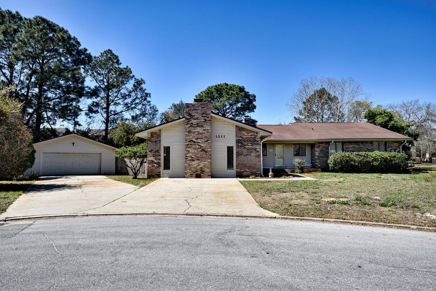 Deep water canal front home, located on quiet cul-de-sac just over ½ acre   lot in Venetian Villa. If being on the water is for you, step outside and onto your boat, where you are just moments away from Goose Bayou, North Bay and the Gulf of Mexico. Just imagine the time you will save, not having to fight the crowd at the boat ramp; lower the lift, and off you go for an enjoyable day on the water.  Watch nature at its best, from your screened-in porch, where ducks, pelicans, seagulls, and jumping fish are sure to keep you entertained.  You also get to decide what you want to do on your huge open lawn on the side yard.  Now, let’s go inside, this 2500+ sf home has been upgraded with a remodeled kitchen, boasting plenty of cabinets and counter space,... click for more here... breakfast bar & walk-in pantry; spacious dining room, & updated baths. Ceramic tiled floors throughout most of the home.  You have a large living area as you enter the home and brick wood burning fireplace.  Then off the kitchen is an 18 x 23 den with built ins and another wood burning fireplace.   There are screen enclosed and covered porches, a screen enclosed deck area with hot tub, and two open patio/deck areas.  Sprinkler system on well.   Lot has over 250 ft. of water frontage.  Great home and you could easily have your boat or jet skis in the boat house with 8000 lb lift, launch your own canoe or kayaks right from your property, and spend the day having fun! This is a must see home, you just won't believe all the open and updated living spaces!