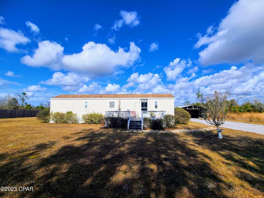 CURRENTLY UNDER CONTRACT, SELLER WILL CONSIDER BACKUP OFFERS. Welcome to your new home. This 2016, move in ready, possibly furnished single wide is budget friendly and features an updated layout with a large yard and storage. On the interior of the home you will find a split floor plan with the master bed and bath at one end and the guest bedroom with a half bath inside on the other. The living/dining area is open and spacious and will allow you to converse with guests while preparing meals. The home sits on almost 3/4 of an acre that will allow plenty of room for those times where you just don't want to be inside anymore. There is plenty of room for kids and pets to run around and explore. Motivated seller looking for a motivated buyer. AS IS, Cash and conventional financing offers will