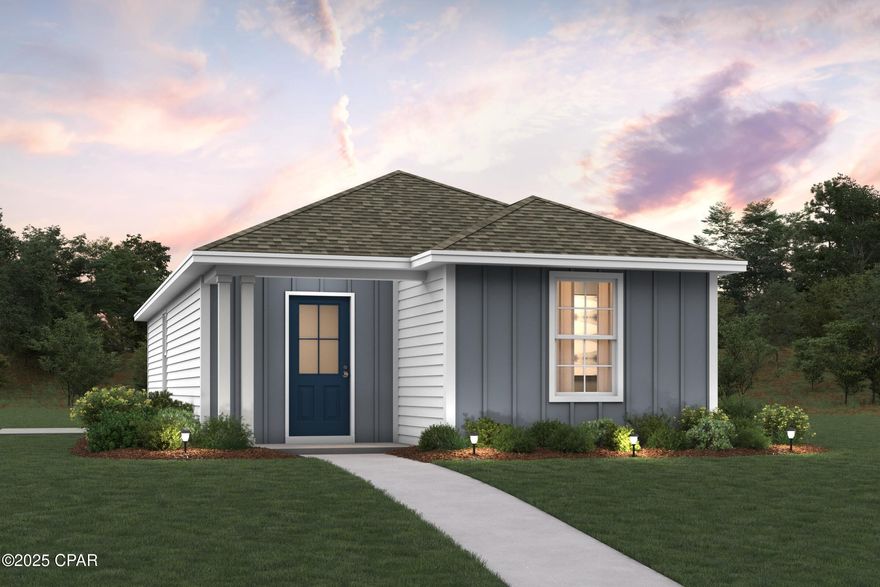 Sunny Hills Community New construction home by Century Complete, a top 10 US home builder! Welcome home to our Carolina plan! This beautifully crafted new construction home offers modern living in a smart, efficient layout. Featuring thoughtfully designed living spaces, this home is perfect for first time buyers, downsizers or anyone seeking low maintenance, high comfort living. Enjoy an open concept floor plan that seamlessly connects the living, dining and kitchen areas--ideal for entertaining or relaxing. The kitchen boasts brand-new stainless-steel appliances, stylish cabinetry, and plenty of counter space. The primary suite includes a private bath and ample closet space, while the second bedroom is perfect for guests, a home office or hobbies. Other highlights include energy efficient systems, modern finishes throughout and ample natural light. Don't miss this opportunity to own a brand-new home with builder warranty, quality and style at an unbeatable value! Closing cost credit and/or rate buydown options available on select homes! Prices, terms and conditions subject to change without notice. Square footage and room dimensions are approximate; buyers to verify all information important to them in making a buying decision. Located just off Hwy. 77, 30 miles north of Panama City and 12 miles South of Interstate 10, Sunny Hills is the perfect place to call home! Sunny Hills is the largest platted subdivision in Northwest Florida and has nearly 4000 acres of green belts and natural preserves, multiple lakes with swimming and boat launch areas, and an 18 hole golf course.