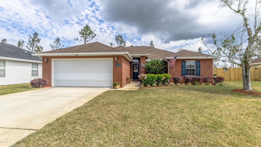 IMMACULATE MOVE-IN READY HOME IN DESIRABLE CEDAR'S CROSSING! This home has many custom features including wood-designed porcelain tile flooring throughout with carpeting in the Master and Guest bedrooms; Master bath with garden tub, walk-in tiled shower with glass door, and a large walk-in closet; crown molding in the living room with a free-standing electric fireplace; and an updated kitchen with top-of-the line Kenmore Elite Stainless-Steel appliances, tiled back splash, loads of cabinets and an island  for added counter space.  There is a new roof with a transferable 10-year warranty on workmanship and life-time manufacturers warranty on the roof system; new privacy fence, new gutter system, and a 360 degree security system that includes the DVR and 24'' monitor!  See it to believe it!