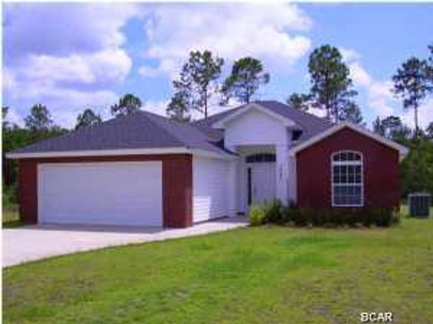 PRICE REDUCED !!!......ARE YOU LOOKING FOR A GREAT COUNTRY HOME ? LOCATED IN HOMES ONLY PINEBROOK SUBDIVISION, 4 BEDROOM 2 BATH HOME * THIS IS ONE OF THE LARGEST LOTS IN THE SUBDIVISION WITH A LITTLE LESS THAN AN ACRE * VAULTED CEILINGS * LOTS OF NATURAL WOOD KITCHEN CABINETS PLUS A PANTRY * STAINLESS STEEL APPLIANCES * 50 GAL WATER HEATER * RHEEM AC * CLOSET SHELVING IN ALL CLOSETS * MASTER BEDROOM HAS TRAY CEILING AND WALK-IN CLOSET * BRUSHED ALUMINUM CEILING FANS IN EACH BEDROOM, LIVING ROOM AND A LARGE PARTIALLY COVERED CONCRETE PATIO ACROSS THE BACK * BRUSHED ALUMINUM LIGHTING FIXTURES * DROP DOWN STAIRS WITH STORAGE ABOVE THE GARAGE * HAVE YOUR MORNING COFFEE IN THE GAZEBO * 8 MILES TO LYNN HAVEN. THIS IS A ''HOMES ONLY SUBDIVISION''. HAVE THE CONVENIENCE OF A GREAT SCHOOL LESS