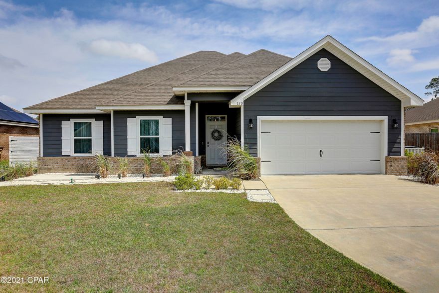 CURRENTLY UNDER CONTRACT, SELLER ACCEPTING BACKUP OFFERS

Very popular Holly floor plan! This beautiful 4 bed, 2 bath home is a must see.  Kitchen boasts granite countertops, large island with Edison bulb chandelier, upgraded stainless steel appliances, pantry, & dining area. Kitchen island overlooks the living room with tray ceiling, recessed lighting, and crown moulding. Master bath has oversized soaking tub, separate shower, & double vanity with granite sink tops. The add. bedrooms are all spacious and include walk-in closets & the add. bathroom includes an oversized vanity. The coastal inspired exterior of this home includes a screened in porch, fully fenced back yard with a wooden privacy fence & additional concrete slab for boat/RV storage.