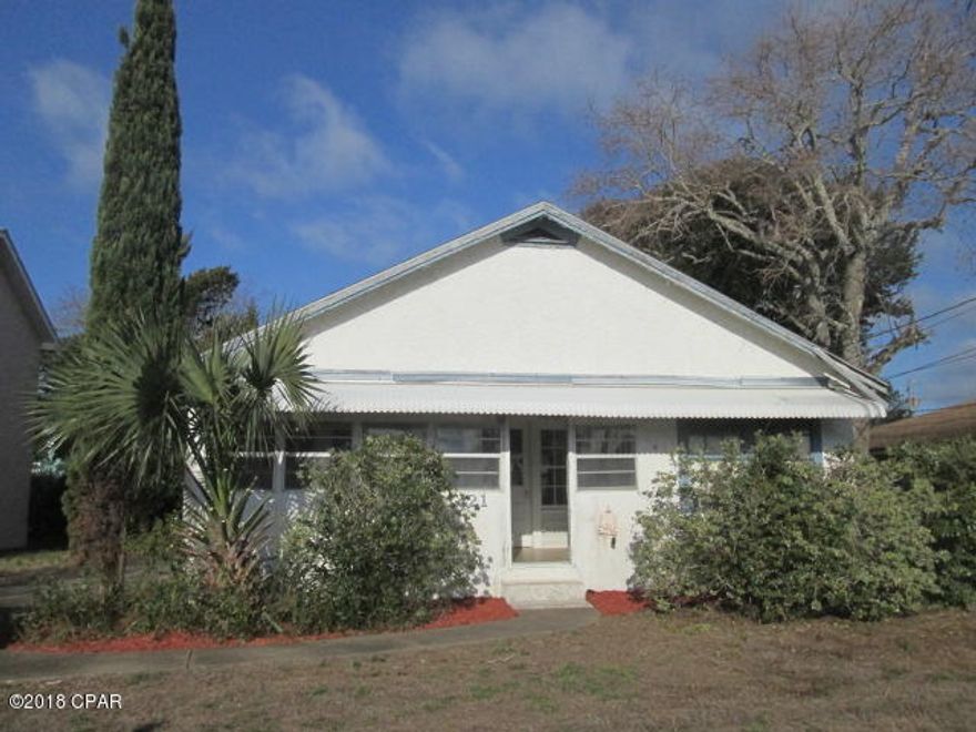 Sitting just steps from the Emerald Green Waters of the Gulf of Mexico (1 block) is the 3 bedroom, 2 bath beach cottage with approximately 1080 square feet.  Home is located on the west end of Panama City Beach in highly desirable Dedicated Laguna Beach area.  It features a 2 car detached garage, enclosed back porch, laundry room, sits on a larger 50' x 150' lot and at the end of your driveway just look south and you can see Gulf. This golf cart friendly community has it's own local grocery story and Thomas Donuts - A favorite of Locals and Tourist alike.This is the perfect opportunity to own your own piece of Paradise.  This is a Fannie Mae HomePath property. All information is taken from public records.