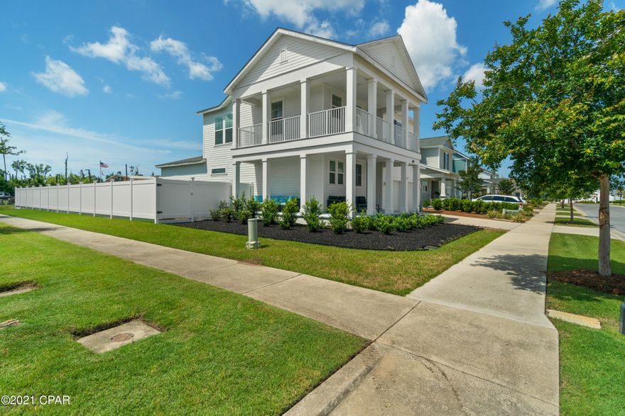 ***Currently under contract. Seller will ABSOLUTELY take a back up contract. 3BD, 2.5BA(WITH ADDITIONAL LOFT) ONE OF A KIND SWEETBAY HOME*** The ONLY St.Vincent ever built with a wraparound porch and balcony! Corner lot across from a pond with breathtaking views. Granite countertops, brushed nickel faucets, stainless steel appliances, security system, tile and carpet throughout, and a 6ft vinyl fence giving you complete privacy. Too many upgrades to list!! The Sweetbay community will have a town center complete with a grocery store, retail space, restaurants, coffee shops, a fitness center and boutique hotel. Marina with both wet and dry slips coming soon as well. Hurry before this one of a kind home gets away!! All information is approximate and should be verified if important to buyers