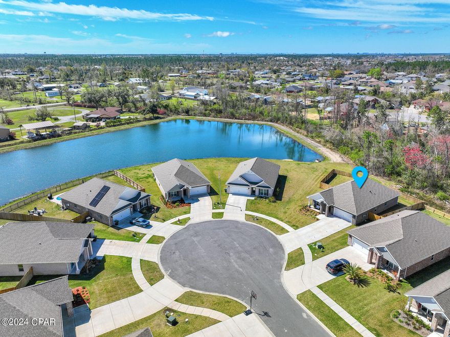 CURRENTLY UNDER CONTRACT, SELLER WILL CONSIDER BACKUP OFFERS!  Only lived in 8 months! This 4bd/2ba all brick smart home on a cul-de-sac features a spacious open floorplan with LVP flooring, granite in the kitchen with oversized island with cabinets, large walk-in pantry, garden tub/separate large glass enclosed shower in primary bath with spacious closet, blinds throughout, screened in covered porch, 2 car garage with disappearing stairs for attic access and privacy fenced backyard. More bonuses include 2 refrigerators, washer/dryer & living room mounted TV! This beautiful home also has room for a pool in the fenced backyard. This home is a must see!