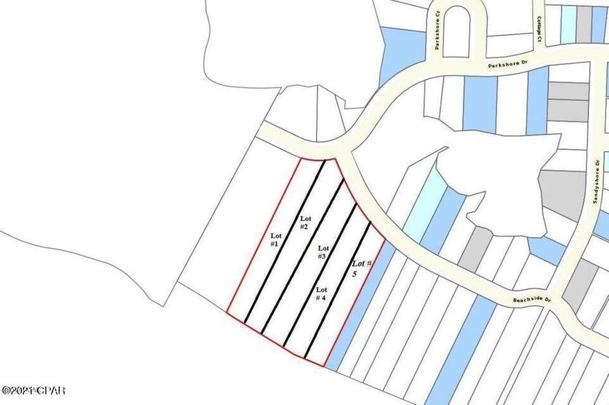 Lot 1 has 49 linear feet on the Gulf of Mexico and is approximately 567.5 deep. Lot to be sold by metes and bounds. This is an exceptionally deep lot and will be allowed to have a house and guest/carriage house larger and taller than similar Carillon Beach lots (62' tall instead of 55' from sea level for main house roof peak). This lot is a great opportunity to build your dream beach home with spectacular views of the Gulf of Mexico and Lake Powell.