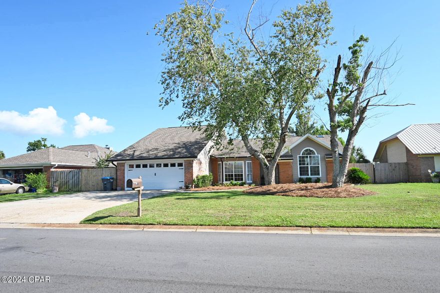 Welcome to Derby Woods, a desired neighborhood nestled in the heart of Lynn Haven, Florida. This home epitomizes modern living, boasting updates that blend style and functionality. Step into this renovated home, where no detail has been spared. The kitchen stands as the heart of the home, recently rejuvenated with modern finishes, sleek countertops, and top-of-the-line appliances, making meal preparation a delight.
From the moment you set foot on the updated flooring, you'll appreciate the seamless flow that leads you through the home. The bathrooms have been thoughtfully redesigned, offering a spa-like experience with contemporary fixtures and finishes, ensuring both comfort and elegance.
As you explore further, you'll discover four generously sized bedrooms and three bathrooms, providing ample space for relaxation and rejuvenation. The large living room beckons with its shiplap fireplace with custom storage benches on each side, adding character and charm.
Stepping outside, a new fence encloses the backyard, offering privacy and security for outdoor enjoyment. A newly added shed provides additional storage space, perfect for housing tools and equipment, ensuring a clutter-free environment.
Don't miss this opportunity to experience the cozy living in Derby Woods. Schedule your showing today and seize the chance to call this stunning property home.