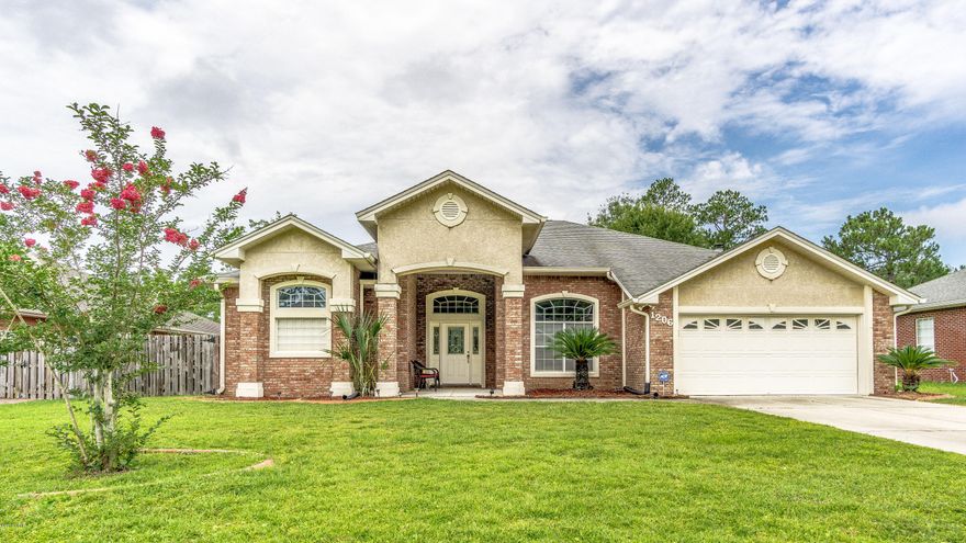 This custom built (all brick) in-ground pool home is located in the desirable Huntington Ridge neighborhood.  It boasts 4 bedrooms, 2 bathrooms (one with entry from the pool area), 10' ceilings, crown molding, a formal dining room, formal living room, family room with fireplace, arched entryways, bullnose corners, and much more!!! There is a large kitchen with walk in pantry and breakfast bar. The private master suite is all by itself on one side of the home and has entry to the covered patio and pool. Master bathroom has a walk in shower, double vanity, whirlpool tub, and his and hers walk in closets. Gorgeous in-ground pool, hot tub, shed, and yard with sprinkler system. Brand new water heater and HVAC within last 2 years. All sizes/info/measurements are approx, please verify.