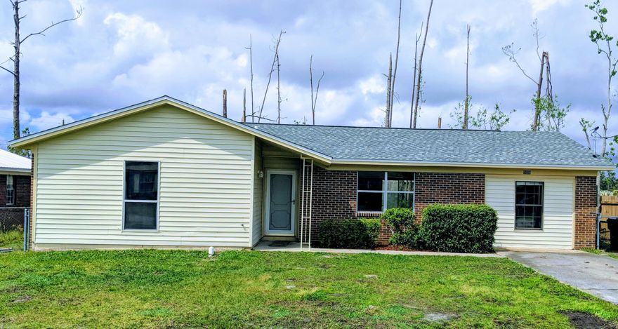 Renovated home close to Tyndall AFB, close to shopping, restaurants, and water activities. This newly renovated home, has a new roof, new flooring, and new paint throughout. Home boasts 4 bedrooms and two bathes, combo dining/living area that has a vaulted ceiling. Large master bedroom with large closet. All appliances convey. Energy efficient gas heating and hot water. Affordable 4 bedroom 2 bath, don't let this one get away.