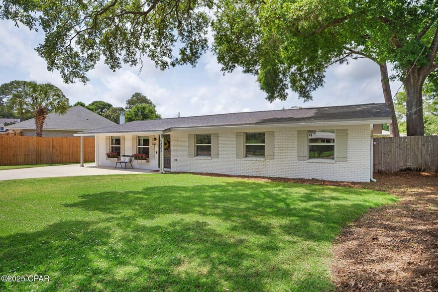 Welcome to this beautifully reimagined brick cottage in the heart of Fort Walton Beach's beloved Elliott Point neighborhood! This 4-bedroom, 2-bathroom home offers an ideal blend of modern updates and timeless charm. Upgraded features include double-pane insulated windows & doors, electrical panel, copper wiring, lighting, fixtures, freshy painted, gutters, HVAC, ductwork, 50 gallon water heater, and newer roof. Even the exterior shines with an additional boat/trailer pad, seamless gutters, irrigation, and a full 6-foot privacy fence. Inside, you'll fall in love with the open-concept layout and the inviting living room with exposed wood-beamed ceiling. Durable laminate flooring flows throughout, while the kitchen stuns with solid wood shaker cabinetry, quartz countertops---> and stylish fixtures.
This home is the total package! Modern comfort, quality craftsmanship, and unbeatable location. Schedule your private showing today before it's gone!