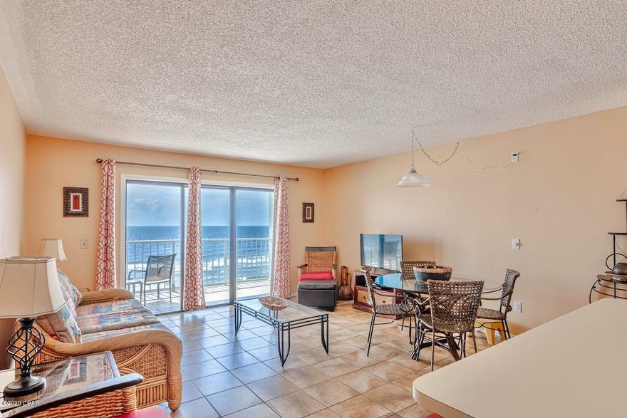 'CURRENTLY UNDER CONTRACT, SELLER ACCEPTING BACKUP OFFERS. Furnished condo on a perfect rental floor ''8th'' at the Summit Resort, and priced to sell! This unit has gone through some upgrades over the last few years and features all tile throughout for easy maintenance.  The air conditioning unit was replaced in November 2019.  This tastefully decorated unit can comfortably sleep 6 with the pull-out sofa bed, and bunks in the hall. See the video under ''photos'' for additional walk through coverage of this unobstructed Gulf Front condo. The Summit has more amenities than many condo complexes on the beach to include: Gated 24-Hour Security, Two Oversized Pools, 2 Designated Children's Pools, 2 Whirlpools, Large Pool Area with Grassy Sitting Area, Large Indoor Hot Tub, His &  **Enter on Her Sauna Steam Rooms, Lighted Tennis Courts, Shuffle Board Court, Poolside Tiki-Bar, Arcade Game Room, Owners Lounge, Beachside Gated Playground, Summit Market Convenience Store, Bikini-Bobs Restaurant, Charcoal BBQ Grills, Beach Volleyball, Onsite Laundry Facility, and Beach Services is available for all your favorite Water Sports and Beach Chair Rentals. This resort is within walking distance to some of the best restaurants, clubs, and area attractions which makes it one of Panama City Beaches prime rental condos. If that's not enough, the association dues are some of the lowest around at $1314 p/qtr. and even include cable and internet. Call today for your private showing before it's gone! Age, Sq. Ft., Taxes, Room Dimensions, are all an estimate and if important by the buyer must be verified via inspection or appraisal