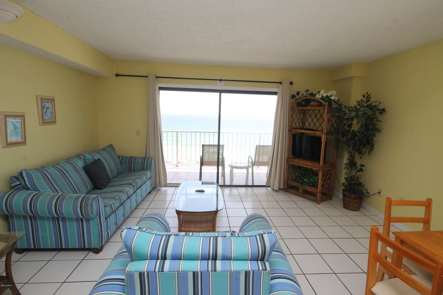 This is a must see 2 bedroom unit on the West end of the complex which gives a great view of the Beach. It is rare to have one of the 2 bedroom units available since there are only 2 of the units per floor.

This unit is ready to rent, use as your home or use as a second home. This complex has two pools, one pool heated during winter, 2 hot tubs, tennis courts, sauna, gym, on-site tiki bar and snack shop and full security. All information is believed to be correct but should be verified by the Buyer.