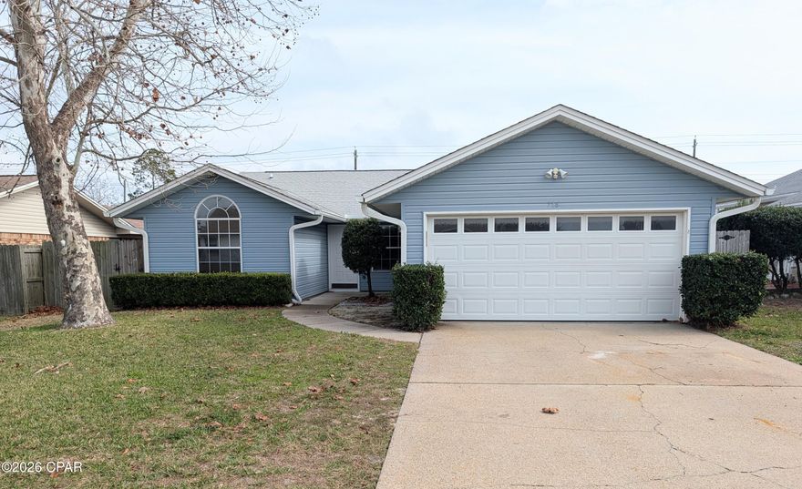 Welcome to 716 JJ Drive! This 3-bedroom, 2-bathroom home is located on a quiet street that is only one block long and gets very little traffic.   This neighborhood of well-kept homes offers a friendly, established setting just minutes from Tyndall AFB, schools, and local shopping.   Step inside to discover a bright, remodeled interior featuring all new paint and flooring, new granite countertops and plumbing fixtures, and all new stainless steel appliances.   The master bath features a huge countertop with lots of room to spread out, and a separate private room for the shower and toilet.The roof and hot water heater were replaced in 2018, and the HVAC was replaced with a high efficiency Rudd system in 2024.  With all of these updates, you should enjoy many years of maintenance-free living!   Outside, enjoy your fully privacy-fenced backyard and a 6x12 covered patio—ideal for kids, pets, or afternoons outdoors.   A double garage provides plenty of storage and convenience.   Don't miss your chance to own this move-in-ready gem in one of Panama City's most desirable areas. Schedule your showing today and fall in love with all this home has to offer!