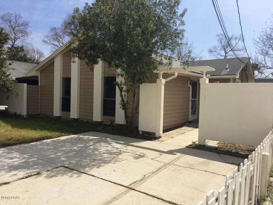 Beautiful 2bedrooms/2bathrooms Single Family Home features large open yard with super large spacious porch area and huge shed in rear, New laminated floors, walking distance to pier park and Starbucks along beach side just 4blocks from the beach near the pier and much more! Seller is motivated and wants a fast closing! This corporate owned beauty is being sold As-Is w/right to inspect this is a regular sale Not a Short Sale Not an REO.