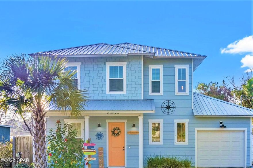 ''Currently Under Contract - Seller Accepting Backups''  Live the Laguna Beach lifestyle in this fabulous newly built craftsman style beach house, just 550 steps to the beach! This home comes fully furnished offering 4 bedrooms, & 3 full baths, resting about a serene freshwater lake, coupled with Gulf views from your private master balcony! Talk about the best of both worlds! Whether you choose to live here full-time, maintain it as a second home, or wish to use it as a vacation rental, the choice is yours! The flexibility of this home is truly unique! You'll love the laid-back lifestyle being so close to the beach and the convenience of a golf cart ride to 20 local restaurants! This home was built with FUN in mind and it's always 5 o'clock on your private rear patio with customized bar top perfect for entertaining, with ample storage to boot! Along the lower level you'll discover a guest bedroom, side-by-side laundry, full bath, large open living and dining area, and a custom kitchen with granite island, white kitchen cabinetry with designer hardware, matching stainless appliances, separate pantry and even a built in wine rack! The 10 foot ceilings, crown molding, and gorgeous French doors highlight this lovely home. The backyard is perfect for the Florida lifestyle. There's a large covered patio, custom bar w/mini fridge, an outdoor shower, a custom built fishing dock and boat launch/ramp directly on the lake! Travel upstairs and you'll discover an additional two guest bedrooms, a guest bath, and Master bedroom retreat! The master bedroom is sure to delight! Features include lovely trey ceiling, stylish modern en suite with dual vanity with granite top, walk-in closet, large shower and beautiful freestanding tub. Enjoy the sound of the waves of the Gulf of Mexico from your private master bedroom balcony with peaceful views of Twin Lake! Among the additions made to the home are sprinkler system, privacy fence, added upper storage in the garage and workbench, new seawall, added landscaping, and outdoor fans! Be a part of the optional Laguna Beach Property Owners Assoc. for $50/annually granting you your very own piece of "reserved beach" for life! It's time to live your Florida dream. Make this home yours today!