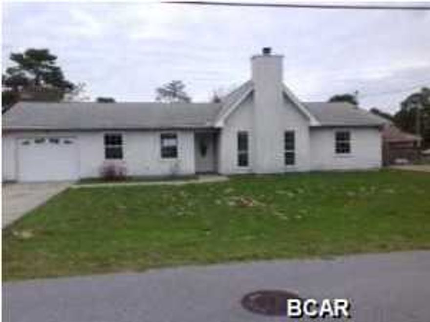 Well maintained home less than 2 miles to Pier Park and Frank Brown Park. Home features three bedrooms two full bathrooms, wood burning fireplace and cathedral ceiling in the living room and breakfast bar in the kitchen. Backyard is completely privacy fenced and features a large open deck perfect for outdoor gatherings. Don't miss your chance to view this home!