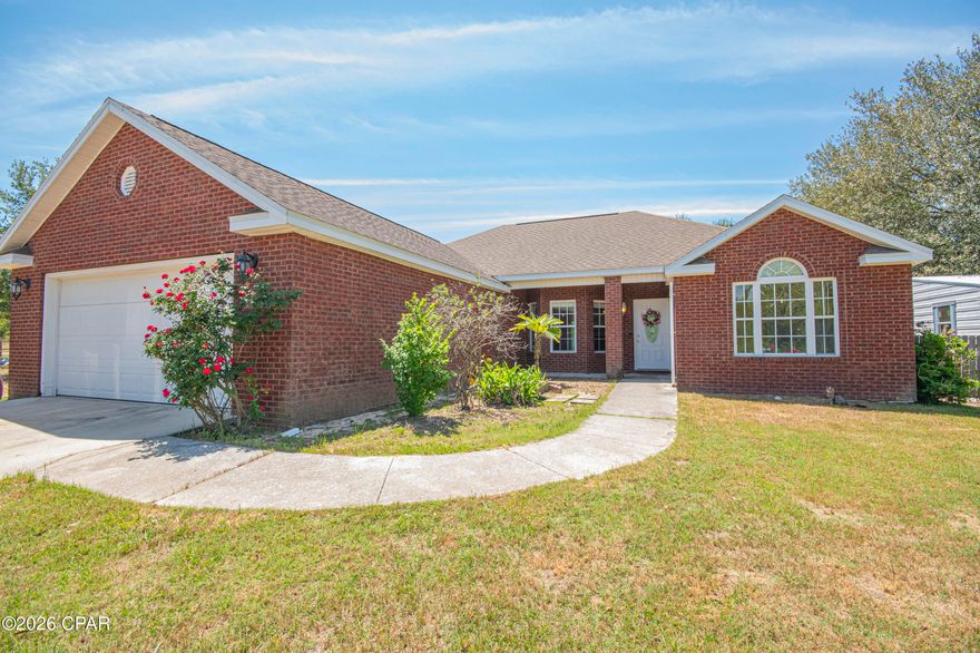 Welcome to 2121 Angora Dr! This home sits on almost a half an acre with an inground pool.  This home features a comfortable layout with ample living space, perfect for both everyday living and entertaining. The kitchen has a breakfast bar and a double oven.  The primary bedroom/bathroom area has plenty of room with tray ceiling, jet bathtub, separate shower, double sinks and a large walk-in closet.

Step outside through the french doors to your own private backyard retreat, complete with a sparkling inground pool--perfect for cooling off on hot Florida days, hosting weekend get-togethers, or simply relaxing poolside. With plenty of additional outdoor space, there's room for gardening, a workshop, or whatever fits your lifestyle. Schedule a showing today!

Roof 2019, A/C 2017, HWH 2006, pool pump 2024.