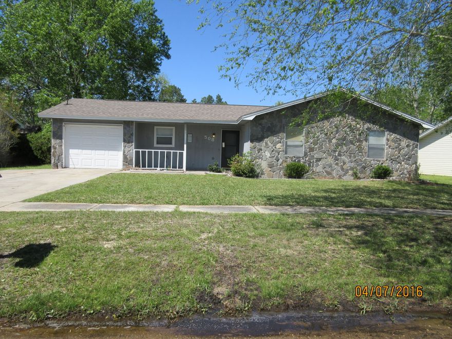 Great location with fenced back yard, stove/oven, refrigerator, dishwasher, garage door opener system, washer & dryer connections, carpet & vinyl flooring, central heat & air.  Please no pets - call for appointment to view.