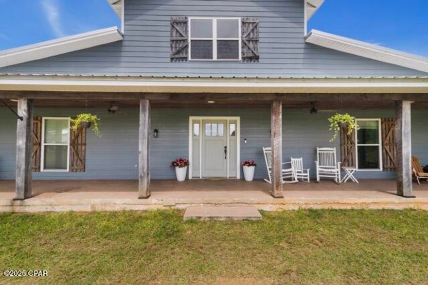 Space to Gather, Room to Roam, and Privacy to Breathe.
This 4,600+ sq ft country home on 5 acres offers the ideal blend of modern comfort and rural lifestyle. Built in 2020 and upgraded in 2024 with a custom pool, the home is designed for both entertaining and everyday living.

At the heart of the home, the open-concept kitchen, dining area, and living room create a warm central gathering space. A custom spiral staircase leads to a lofted second floor with its own living area, bedroom, and bathroom, perfect for guests, teens, or multi-generational living.

The left wing features a private primary suite with his and hers walk-in closets, dual vanities, and plenty of space for rest and retreat. The right wing offers three additional bedrooms, a home gym, and a second living room that opens directly to the pool patio, creating the perfect indoor-outdoor flow for gatherings.

Outside, 3.5 acres are fully fenced—ideal for animals, gardening, or outdoor hobbies—while 1.5 wooded acres at the back provide shade, privacy, and natural beauty. Located in a peaceful setting yet within a comfortable drive to town, this home offers the perfect combination of space, function, and lifestyle potential.