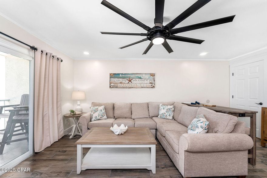 This stunning, fully updated 1 Bedroom 1.5 Bath condo offers a coastal and turnkey rental opportunity.  
Features include Complete renovation with all new electrical, plumbing, water heater and HVAC.  Drop ceilings with recessed lighting for bright, clean look.  New finishes throughout including doors, trim, flooring, and paint.  Custom built-in bunks. Updated kitchen with new custom cabinets, granite countertop, stylish backsplash and shiplap accents.  Bathrooms completely redone new walk-in tile shower, new vanities with granite tops, new toilets, and oversized mirror. New appliances, furniture and accessories included.  Turnkey and rental-ready, this unit is the perfect blend of comfort, style, and investment opportunity. The Summit offers a fantastic outdoor area featuring two pools, including one that's heated in the winter, along with a tiki bar. On-site amenities include Bikini Bob's Restaurant, a market, and convenient beach service. The Summit is located on Thomas Drive, close to popular restaurants, entertainment, and the new Tootsies right next door.