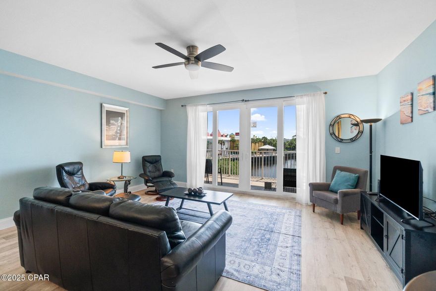 Welcome to your slice of paradise at Laketown Wharf Resort! This beautifully updated 1-bedroom, 2-bath condo with an additional bunk area offers 1,047 square feet of spacious living, perfectly blending comfort and style. Located on the first floor, Unit 135 provides easy access to the parking deck and is just a short stroll from the sugar-white sands of the Gulf of Mexico.

Step inside to discover a bright and airy open-concept living space, featuring large sliding glass doors that flood the interior with natural light and offer serene views of the tranquil lake and its nightly fountain and light show. The modern kitchen boasts granite countertops, tiled floors, stainless steel appliances, and ample cabinetry, making it a chef's delight. The master suite is a peaceful retreat, complete with an en-suite bathroom and a shower/tub combination. Additional sleeping accommodations are provided by cozy bunk beds, making this unit ideal for families or guests.
Zillow

Recent upgrades include a brand-new HVAC system, hot water heater, updated flooring, and fresh paint throughout, ensuring a move-in-ready experience.
Zillow

Resort-Style Amenities:

Five luxurious pools, including a rooftop pool with Gulf views

Hot tubs and a spa for ultimate relaxation

52,000 sq. ft. lakefront boardwalk with nightly fountain shows

Fully equipped fitness center and a third-floor putting green

Onsite dining options, including a poolside caf and bar

Children's club and various gazebos for social gatherings

Direct beach access just across the street

Situated in the heart of Panama City Beach, Laketown Wharf offers proximity to top attractions such as Signal Hill Golf Course, Ripley's Believe It or Not, WonderWorks, and a variety of dining and shopping venues. Whether you're seeking a vacation getaway, a lucrative investment property, or a permanent residence, Unit 135 presents an unparalleled opportunity to own a piece of coastal luxury.