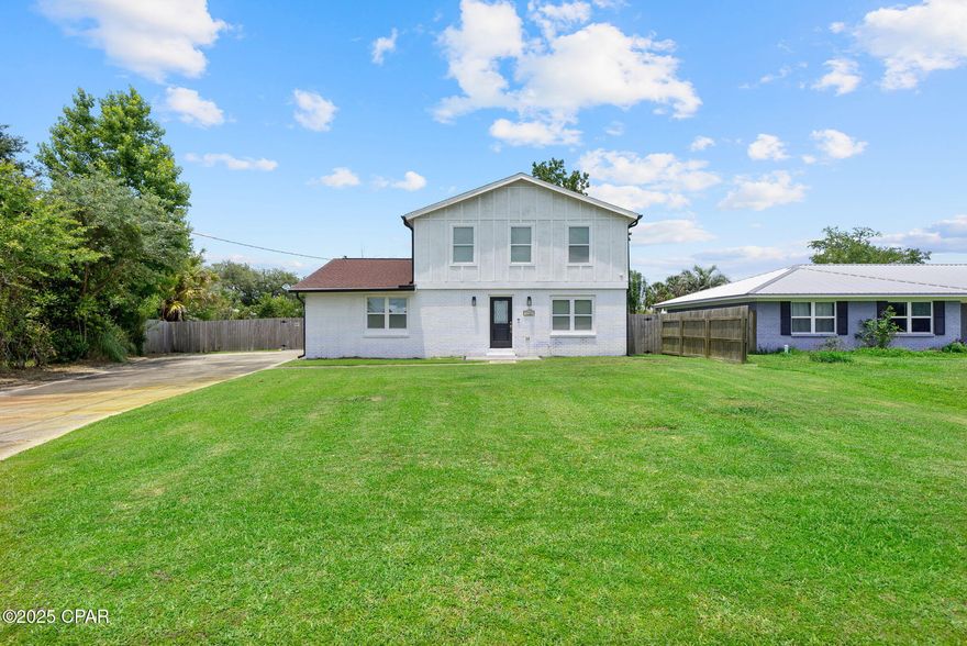 ''Opportunity Returns - Don't Miss It This Time.'' Fully Renovated 3-Bedroom Home in Prime Lynn Haven Location - Move-In Ready!

Welcome to this beautifully renovated 2-story home located in the heart of Lynn Haven, one of the area sought-after communities offering a charming suburban feel with modern conveniences.

This 3-bedroom, 2.5-bathroom home was completely updated in 2021, featuring new windows, new doors, and stylish, higher end finishes throughout. As you step inside and you'll be taken in by a bright, open-concept living space that flows seamlessly into a modern kitchen and dining area—perfect for both everyday living and entertaining. The galley style kitchen features granite counters paired with a stylish back splash.  To further compliment the kitchen you will find a GE Café French door  refrigerator, 24 inch dual zone wine and beverage cooler along with other stainless steel appliance that make this space home.  

Enjoy peaceful mornings or sunset strolls—this home is just a short walk to a nearby park and waterfront, ideal for outdoor activities and family fun. If you prefer a shorter stroller a fenced in back yard comes with your own pool.  The large pool area  and yard are perfect for hosting family and friends. The large drive way provides ample parking for your guest or boat, you decide.   

Whether you're looking for a primary residence, second home, or investment property, this gem you must see to appreciate!

 Schedule your private showing today and make Lynn Haven your new home!