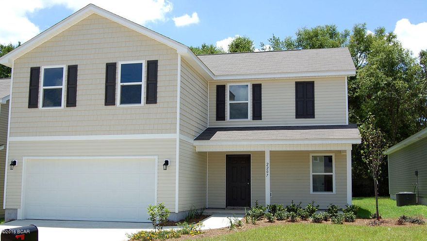 Why buy used when you can buy new? With D.R. Horton's home warranties first time home buyers can feel at ease knowing that they won’t have to pay for a new roof several years after moving in. Military Families choose Barrett’s Park when commuting to Tyndall, and with our warranty retiree’s can live stress free without having to worry about replacing or fixing an HVAC system within a few months of moving in! Move in for next to nothing by combining a VA loan or USDA loan (100% financing) with up to $5,000 in seller paid closing costs when using preferred lender! Compare buying at Barrett’s Park at Olde Towne Village to renting elsewhere and make the decision for yourself! Picture may be of similar, but not necessarily of subject property, including exterior and interior colors.