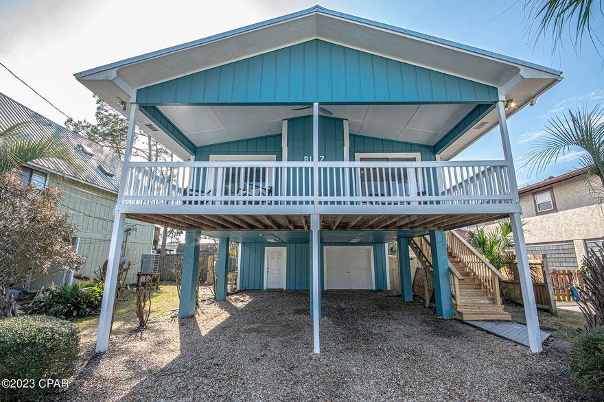 Welcome to 8127 South Lagoon Drive.  This lovely 3-bedroom, 2-bathroom Beach home is a great find in the South Lagoon area, which is prized by locals and home buyers. The home is just a short walk to the Gulf of Mexico with several beach access points, short drive to Captain Andersons Restaurant and St Andrews Park. Step from the Welcome mat into a completely remodeled home that includes stylish lighting and the kitchen glows with natural light, fresh updates, premium appliances, and attractive island layout. The restful main-floor master bedroom includes recent updates. The other two bedrooms are rich with ample closet space and ready for your decorative touch. Attached two-car garage. This home will make a great vacation rental or just live in paradise!  This home will not last long!