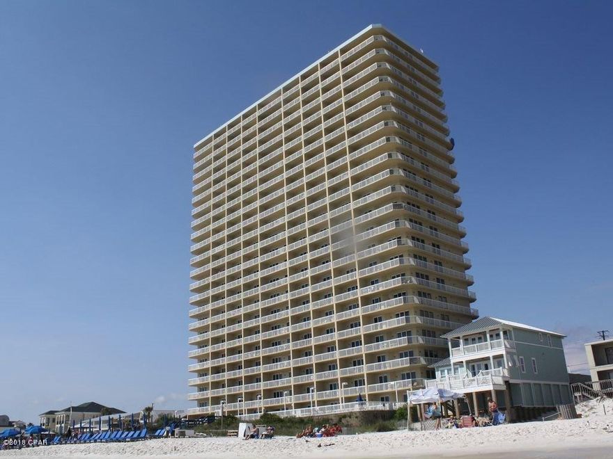 Beautiful decorated gulf front condo with comfortable and inviting furniture. This 6th floor condo is in a great location in the building with wonderful views of the Gulf. This 1 BD/2 BA with bunks has a great rental history with many repeat guests and would make for a great investment property or second home. Seychelles also offers many amenities including 2 Gulf front pools (1 heated) & hot tub, a gated parking garage and building, fitness center, conference center, and much more. Seychelles is located within walking distance to St. Andrews State Park and many great restaurants. Don't wait to see it, this condo will not last long.