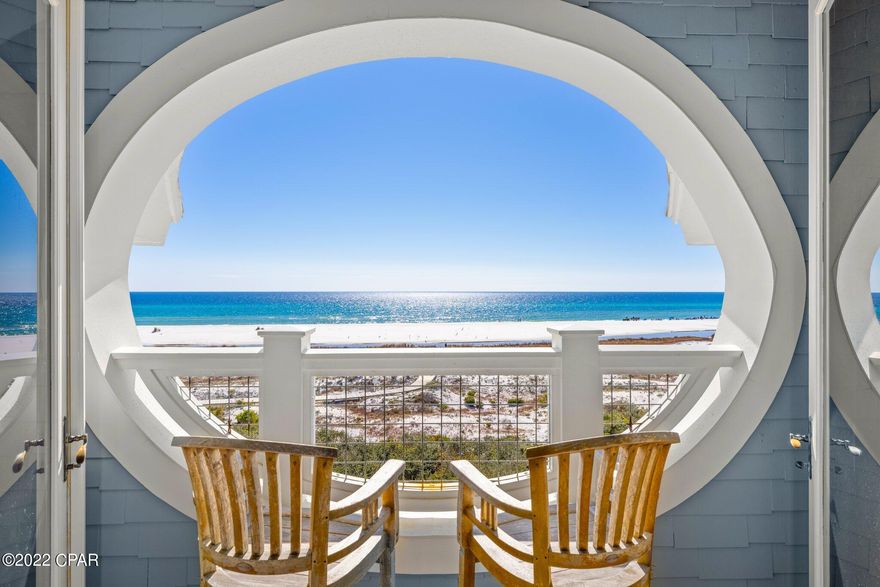 UNDER CONTRACT. SELLER ACCEPTING BACKUP OFFERS.LUXURY, LOCATION, and LIFESTYLE all come together in this stunning, 3 bedroom, 3.5 Bath, luxury Gulf Front condo, with immaculate views of the Gulf of Mexico, overlooking pristine, natural sand dunes, nestled away in Watersound, one of the best private, beachfront communities in South Walton. This luxury beach condo is a highly sought-after top floor, corner unit, offering unobstructed Gulf Views, and over 1,850 sq feet of thoughtfully designed living space, making this an ideal vacation rental, second home, or primary residence. This unit grossed over $137K in vacation rental income in 2021. It's extremely rare to find immaculate natural sand dunes like these ANYWHERE, and you don't want to miss your opportunity to enjoy all of this natural b Located at The Crossings at Watersound, a low-density complex within the gated community of Watersound, Unit 431 is the total expression of resort-style living postured flawlessly for intimate private enjoyment, perfectly positioned on the immaculate sugar-white sand beaches and of Watersound's private beach, which remains exclusive for only the residents of Watersound to admire and enjoy. The gourmet kitchen is a chef's dream, with custom cabinetry, and a breakfast nook, built-in pantry, and Viking Gas Stove. This beach unit encompasses 3 nicely-proportioned bedrooms, and bedrooms have attached private ensuites. Wake up to stunning views of the sparkling Gulf waters from BOTH of the Waterfront bedrooms. The stunning waterfront primary bedroom features its own private balcony overlooking the Gulf, and the primary bedroom ensuite has a luxurious soaking tub, tiled shower, double vanities, and spacious walk-in closet. Notable features of this luxury Gulf front condo include high ceilings, custom wood carpentry, tile floors throughout, a private garage for parking, and its very own large, outdoor storage closet. Take in the serene Gulf views from both the spacious living area and dining area, which have large floor-to-ceiling windows that artfully display the turquoise waters of the Gulf, instilling a refreshing connection between the indoors and stunning outdoors. Step outside onto your very own large, private balcony, breathe in the fresh sea air, and take in endless views of the unspoiled dunes and the peaceful sunsets overlooking the Gulf. Watersound Beach Community is situated on 1,400 acres, with over a mile of private white sugar-sand beaches, and offers amenities including tennis, a workout facility, pools, a post office and more. Watersound is arguably one of the best beachfront, private communities here in Walton County. Watersound offers residents the epitome of private coastal-living, yet is geographically poised, near the world-class dining and entertainment venues of 30A. Why settle for anything less?