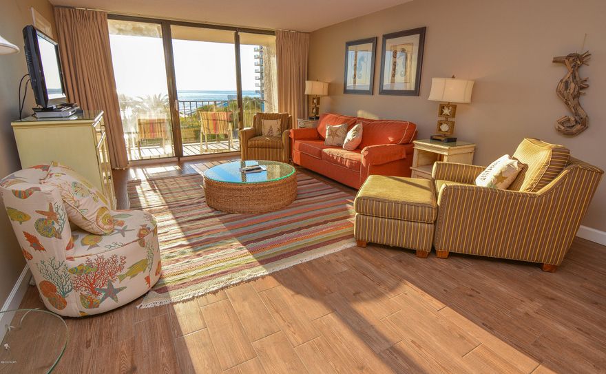 Pristine rental! This unit is in perfect condition. All new stainless appliances installed Jan 2015. Stunning Gulf views! Edgewater Beach Resort is Panama City Beach's largest and most popular beach-front vacation destinations. Exclusive amenities include waterfront tropical lagoon pool, heated pools, hot tubs, sun decks. Oceans Restaurant, poolside beverages, market serving Starbucks, Paradise Pizza. The Club gives you a full gym, Zumba/Yoga studio, tennis, basketball, shuffleboard. The Kids Adventure Club keeps them happy with splash pad, sky trail rope course, arcade, pool deck events and activities calendar. Because of its ideal location, you can walk to restaurants, shops, bowling & skating center, mini golf and so many more entertainment venues & activities! On Site Rental Management is available so you can really make this an affordable vacation get-a-way or rental investment.