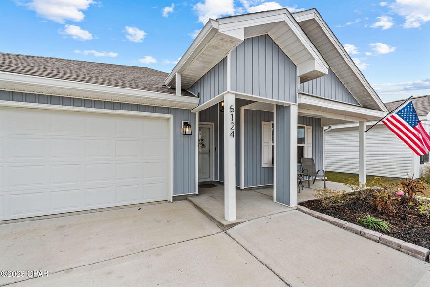 AVAILABLE JUNE 1ST! PET FRIENDLY! YES, A CREDIT CHECK AND BACKGROUND CHECK ARE REQUIRED. Welcome to Titus Park! This 4 bed/2 bath home offers open-concept living with abundance of charm! The kitchen is equipped with ample cabinetry, a large island with a breakfast bar, a wonderfully sized pantry, and stainless steel appliances. The kitchen is open to the dining and living space making this house perfect for entertaining guests! You will absolutely fall in love with the backyard of this home with its fresh sod and adorable fire-pit area! This is an amazing hang out spot for you and guests to relax by the fire and cook-out on game days! When you're ready for a refresh on those hot Summer days, Titus Park is also home to a COMMUNITY POOL and Dog Park for owner-use! Titus Park sits in a PRIME location with shopping and restaurants directly across HWY 390. Enjoy Publix, McDonalds, a Gas Station, and Starbucks all within walking distance of your home! This home is also only 10 miles to Tyndall AFB, 3 miles to Lynn Haven, and 8 miles to Panama City Beach! Come check it out!