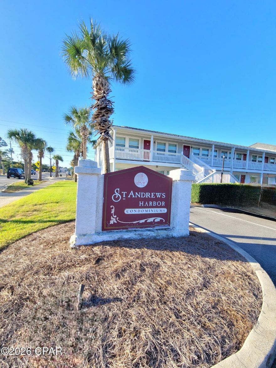 Historic St. Andrews! 1 BR 1 Bath Condo 1st floor features open living area, stackable washer/dryer, community pool and clubhouse, W/S/G, basic cable with Xfinity, lawn maintenance, lawn pest control and interior pest control if needed is included by HOA but, subject to change. Walking distance to the marina, restaurants and shopping. Close to the military bases and the beach.
NO PETS!
NO SMOKERS!