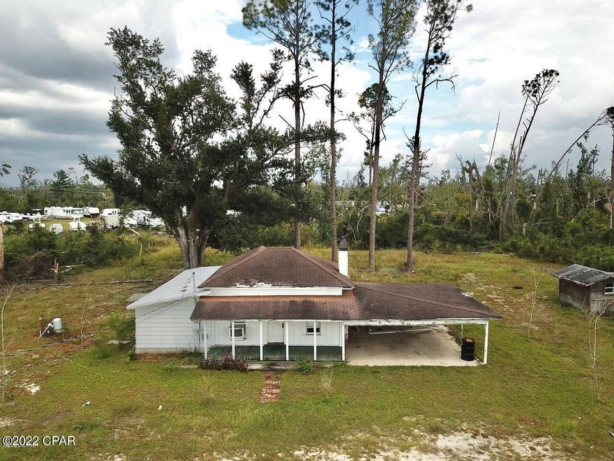 Cash buyers only.

Investor Alert!  This is the perfect ''flip opportunity!''  Located on 1 acre, two parcels (Bay County Parcel ID:  11181-000-000) and (Bay County Parcel ID:  11180-000-000).

This home is priced to sell.  The two lots comp out at over $45,000 apiece ($90,000 total) and there is value in the public water, and septic.

Invest some money in exterior and interior upgrades, and flip this property for a great profit!

You can build 1 home on each lot, 2 homes total.