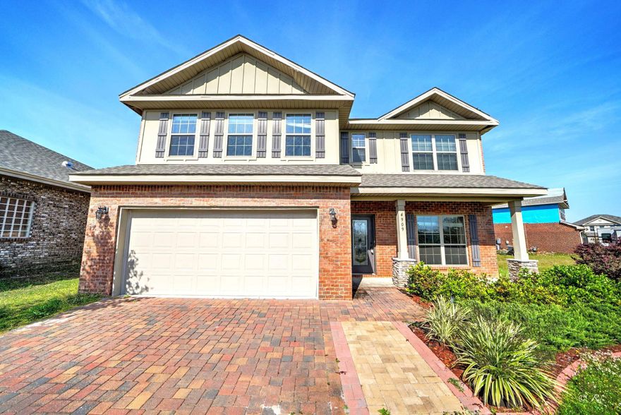 Great opportunity for a higher end ''flip'' or a great deal for a first time home buyer willing to do a little work. With a roof, sheetrock, flooring, etc. this home would be a great executive rental or primary home.  Located in an exclusive gated community, this home sits among other larger, newer, brick homes. Master suite located on the bottom floor, 3 full beds plus bonus area on the second floor. Very spacious! Home being sold AS-IS. No power on the home at this time. Buyer responsible for any utilities to be turned on for inspections.