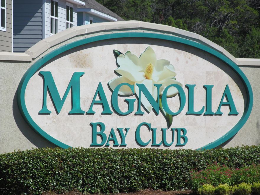 Magnolia Bay Club- 1st floor unit features 3 bedrooms, 3 baths, extra room for office, tile floors, granite countertops and stainless steel appliances. Open patio with gorgeous view of the bay. Water/sewer/garbage and basic cable included. Complex features pool and fitness center.