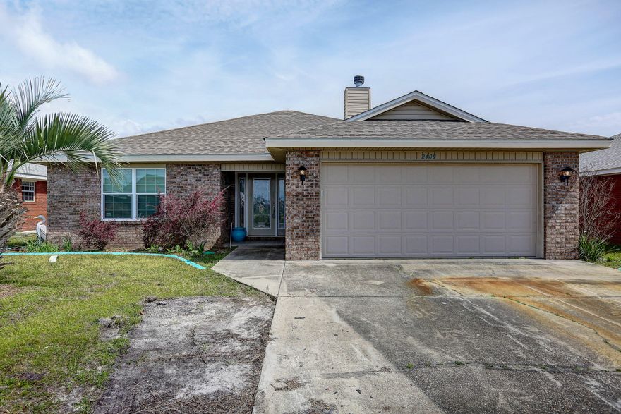 Move in ready and located in Brentwoods Subdivision this beautiful 3 bedroom, 2 bathroom, all brick home is a must see! This home has been very well maintained and has a new roof, new carpeting and much more! The tall ceilings magnify the space this home has to offer! Featuring Stainless Steel Appliances and a Breakfast Bar in the Kitchen, a Fire Place in the Family Room, a Dual Cultured Marble Vanity in the Master Bathroom and PLENTY of closet space throughout. The French Doors lead out to a large tiled and screened in Florida Room. The Backyard is newly Privacy fenced with plenty of room to utilize and enjoy. The only thing that is missing is you!



If important, please verify all measurements. Call a Realtor today to schedule your private showing.