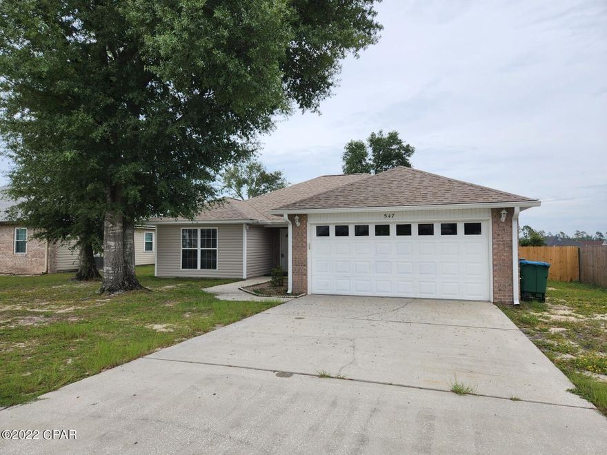 CURRENTLY UNDER CONTRACT, SELLER WILL CONSIDER BACKUP OFFERS

Welcome to Shadow Bay! This is a move-in-ready home! Close to Tyndall, downtown, Bay Medical, & Callaway Sports Complex. This classic home boasts wonderful open living spaces and a comfortable floor plan. The generous family room has a wood burning brick fireplace & is open to the formal dining room. Walk through French doors to a relaxing covered patio for your morning coffee! The centralized kitchen has several dining options with a large breakfast bar & a breakfast nook. The primary bedroom has an ensuite bath & large walk-in closet. Both secondary bedrooms are spacious! The fully fenced back yard is full of potential with plenty of space for a pool, playset, gardening or pets & a RainBird sprinkler system will help keep it all green! There is pride of ownership seen in this home & the neighboring homes on this street in this well-established neighborhood! The Callaway/Southeast Panama City area is thriving & growing with new shopping venues, restaurants & businesses!  And, with the growth of TAFB, this neighborhood will be a sought-after area for military members for YEARS to come! All furnishings available for sale separately!