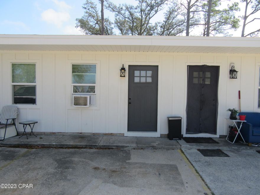 1 bedroom 1 bath apartment close to shopping and bus line. Large shady lot close to St Andrews. All property sizes and ages are approximate, please measure and/or verify if important. School assignments are subject to change, please check with Bay County for most accurate information. Deposit is the same as the rent. Pets NOT Allowed!