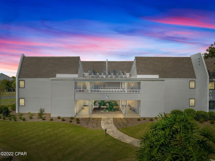 Location location location! Welcome to the Harbour Villa's of Bay Point. This newly renovated 1br/1ba condo has spectacular panoramic sunset views of the Point South Marina and Upper Grand Lagoon. The recent renovation was a complete down to the studs remodel. The kitchen features shaker cabinets, custom countertops, black tile backsplash, stainless appliances, custom island with quartz top and beautiful floating shelves. The bedroom is spacious with recessed lighting, accent wall with neat carpentry feature. Bathroom includes double vanity sink with unique blue quartz top, large walk-in shower and vessel tub all encased by large 12x24 marble tiles! This unit is a yachtsman dream. Dock your boat at the newest marina in town and have a picture perfect view of your vessel at all time. Bay Point community is gated with 24/7 roving security, home of the Nicklaus Golf Course and Sheraton Resort. You simply will not find a better neighborhood in Panama City Beach.