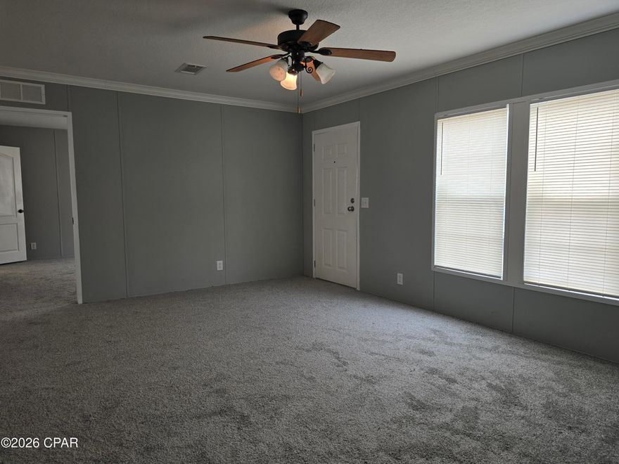 Immaculate 2 Bedroom 2 Bath home with office in Port St. Joe! This split bedroom, end entry home offers a large wide open living, kitchen, and dining area. The master suite features a large walk-in closet, double vanity, walk-in shower, and corner soaking tub. 

This home is nestled in a quaint neighborhood that is walking distance to shopping and white sandy beaches. With minimal upkeep, and convenient location, this home is sure to gain maximum attention. So schedule your showing today!