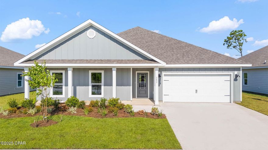 The Victoria is a large open floor plan that is a great addition to our Tradition Series homes at Liberty. The Victoria is a 4-bedroom, 2.5-bathroom, 2 car garage home that has 2,275 square feet and many features. It is a popular floorplan built at many of our communities here in the sunny Panama City, Florida. As you approach the Victoria floor plan, you will notice the large covered front porch and beautiful Hardie Board Plus siding that covers all sides of the house. There is also a covered back patio that has plenty of room for patio furniture to enjoy your morning coffee or having friends over. 

On the inside of the Victoria, you'll notice the sunlight that radiates throughout the home from the many windows and the EVP flooring throughout the main areas of the home. Each bedroom has plush carpet floors and closets with ventilated shelving. The large open living room has tray ceilings and a ceiling fan and opens to the kitchen and dining area. The kitchen and full bathrooms have beautiful white cabinets and elegant white quartz countertops. The primary bathroom features a double vanity and a separate tub and a shower with glass doors next to a walk-in closet, saving you space in the main bedroom. The guest bathroom also features a double vanity and plenty of cabinet space.

Appreciate the convenience of a Smart Home technology package, featuring keyless entry and an intuitive control panel for your thermostat, lighting, and security systems. The exterior of this home features Hardie Color Plus Siding and is uniquely engineered to stand up to the harshest elements from wind, rain, fire, freezing temperatures, and hail. Dimensional shingles with 30-year warranty. A landscaped front flower bed at entry way and fully sodded yard. Our Liberty community features underground utilities making it less susceptible to damage from severe weather leading to fewer outages and more reliable service. Residents of Liberty can enjoy exclusive access to two amenity centers, complete with two pools, a children's splash pad, a playground for endless fun, and a well-equipped fitness center. Embrace the lifestyle you deserve where every detail is curated for your ultimate enjoyment.

Come and see for yourself why the Victoria is a popular floor plan for new home buyers. To see this floor plan at Liberty, stop by our model home today or schedule an appointment online.